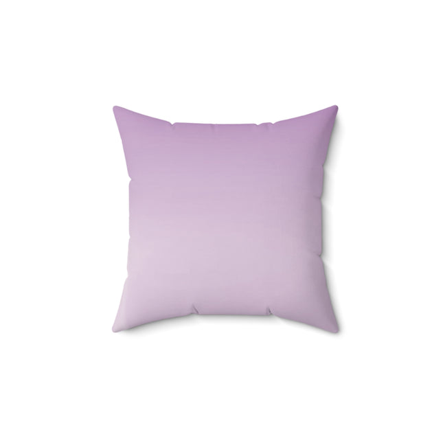 Soft Lavender Fade 14" x 14" Faux Suede Square Pillow