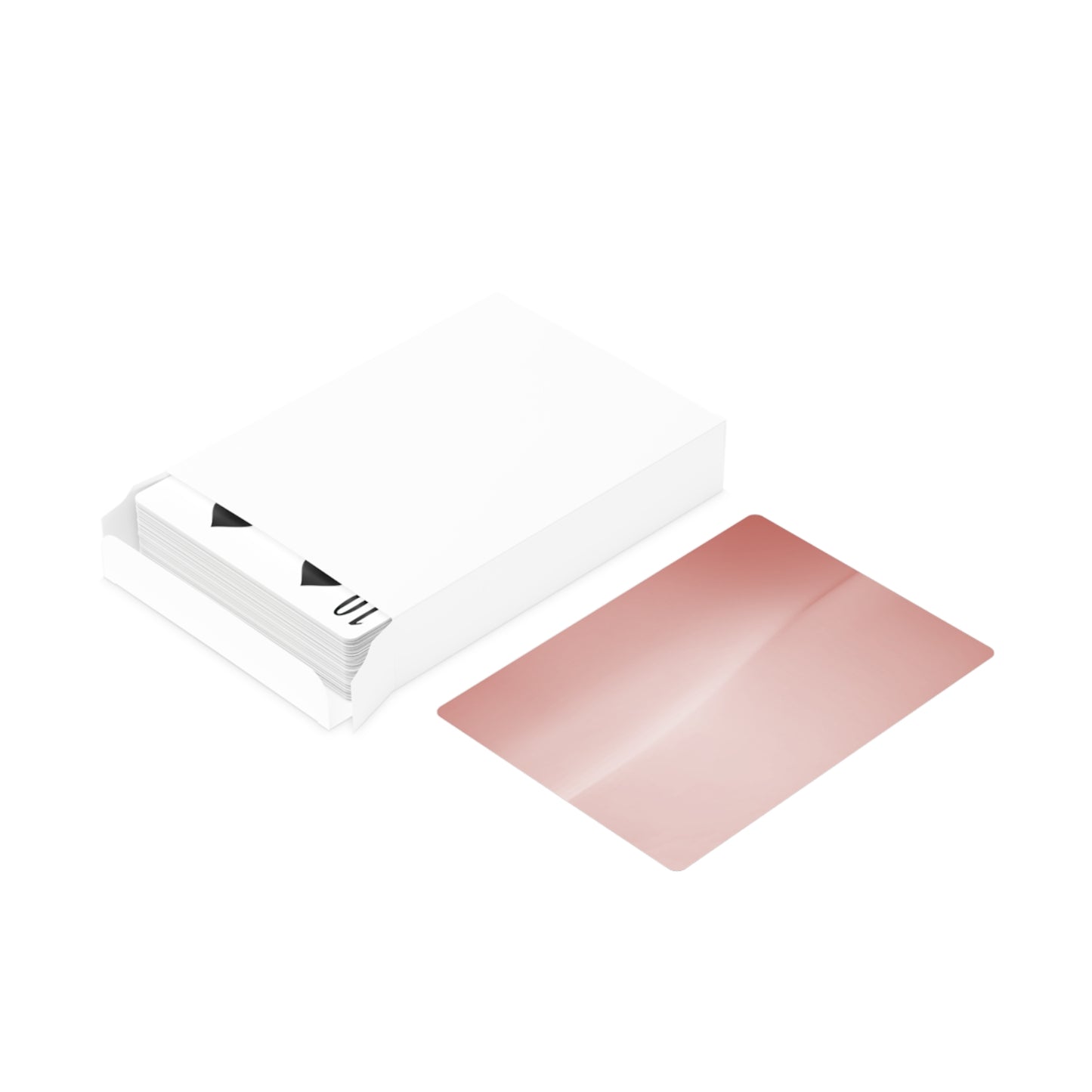 Rose Red Fade Poker Cards