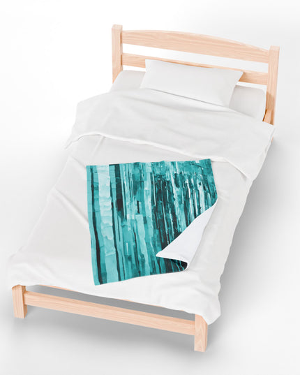 Striped Tif Velveteen Plush Blanket, 30" x 40"