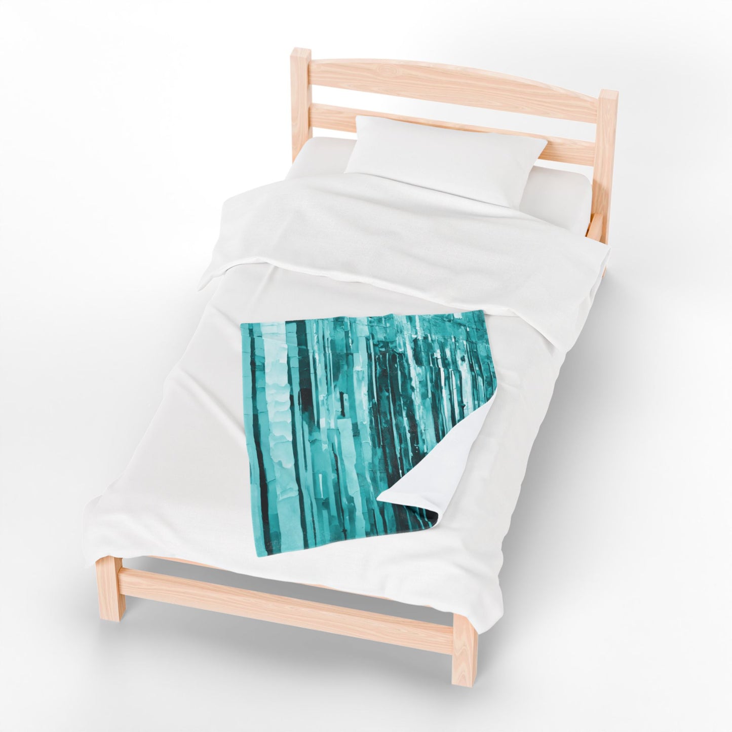 Striped Tif Velveteen Plush Blanket, 30" x 40"