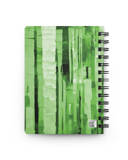 Striped Mint Pastel Spiral Bound Journal, 5" x 7" 150 pages