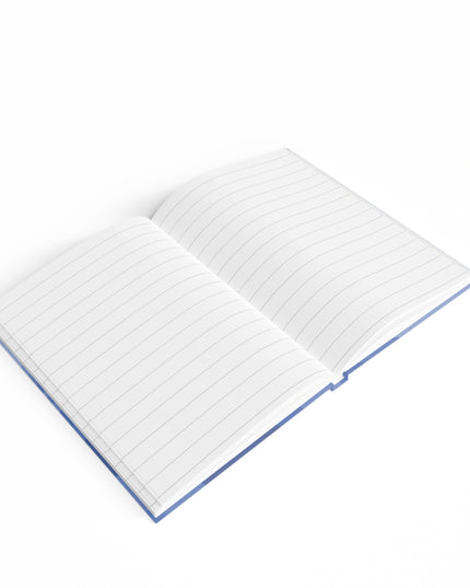 Deep Blue Wavey 5" x 7" Journal - 128 Ruled Line pages
