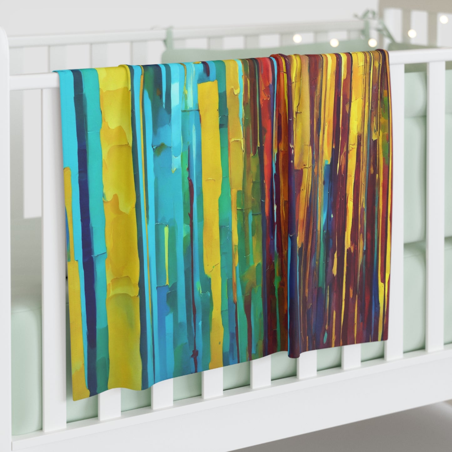 Striped Alpha Baby Swaddle 30″×40″ Blanket