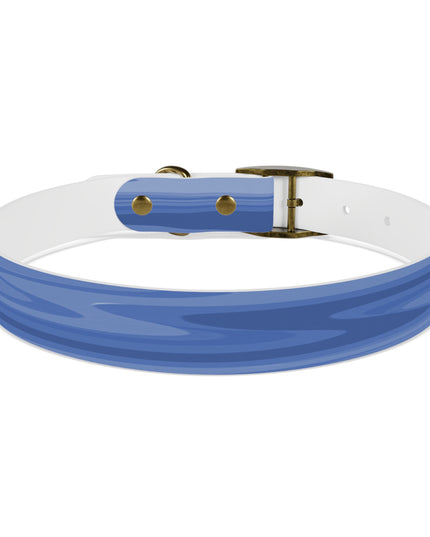 Deep Blue Wavey Large Dog Collar