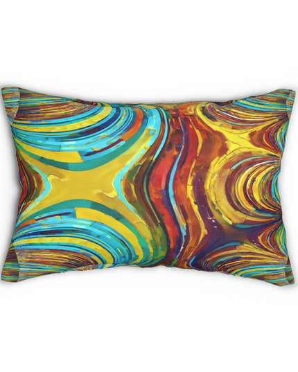 Uzi Spiral Alpha Spun Polyester Lumbar Pillow, 20" x 14"