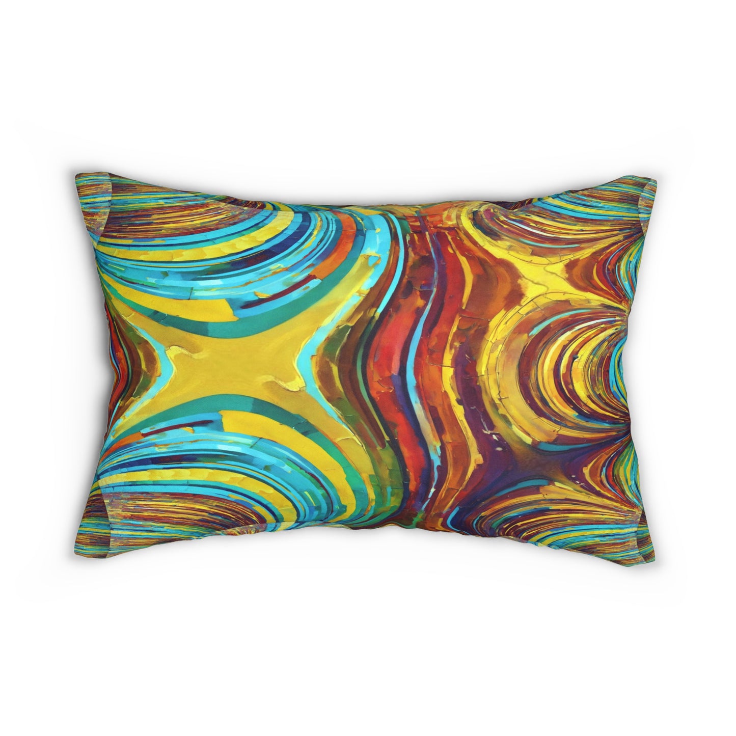 Uzi Spiral Alpha Spun Polyester Lumbar Pillow, 20" x 14"