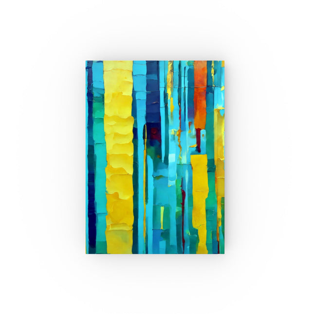 Striped Alpha 5.2" x 7.4" Hard Backed Journal with 128 blank pages