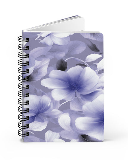 Indigo Blossom Floral Bunch Bound Journal, 5" x 7" 150 pages