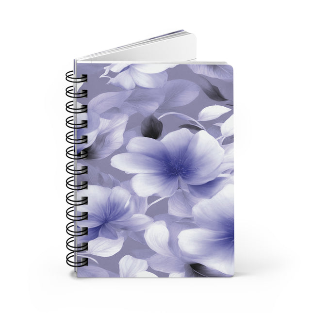 Indigo Blossom Floral Bunch Bound Journal, 5" x 7" 150 pages
