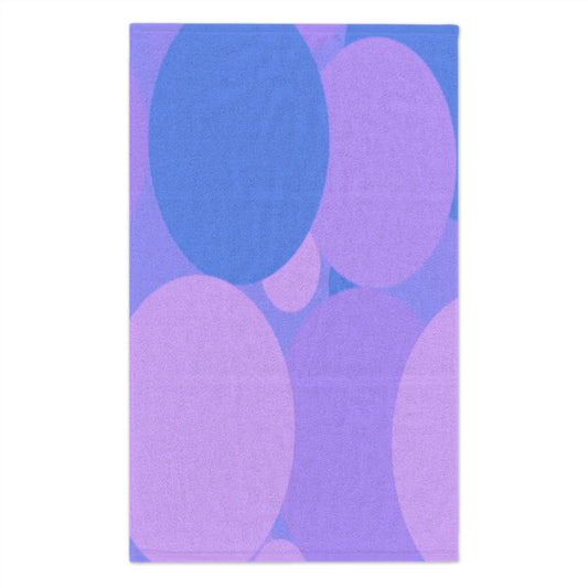 Pastel Purple Family Patches Rally Towel, 11" x 18"
