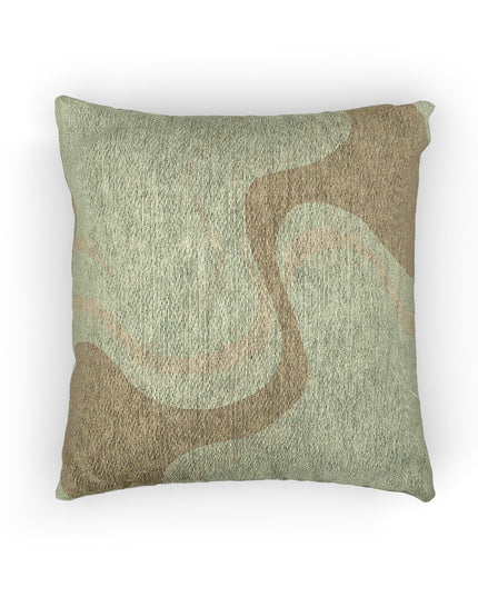 Lemon Wavey Woven Pillow, 17" x 18"