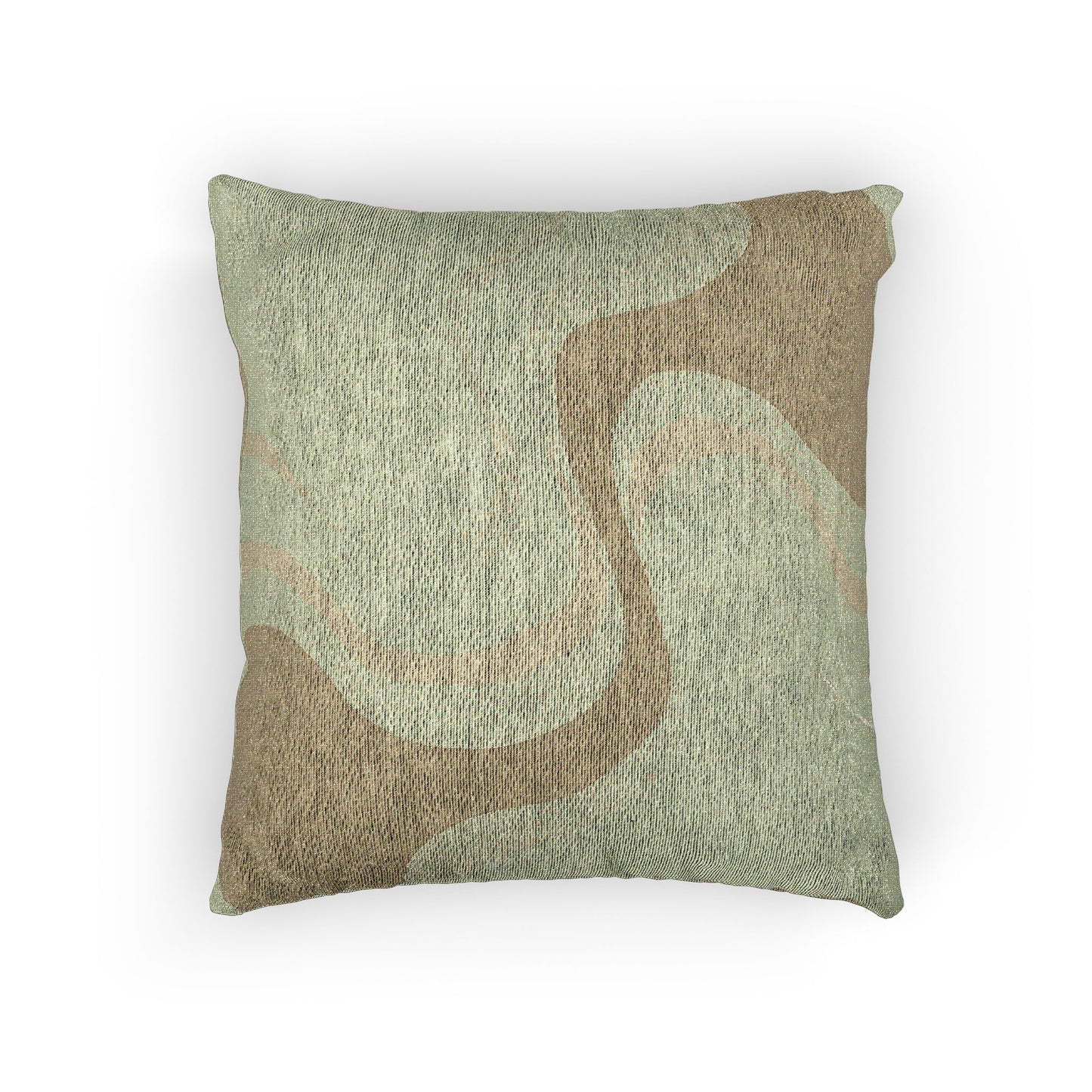 Lemon Wavey Woven Pillow, 17" x 18"