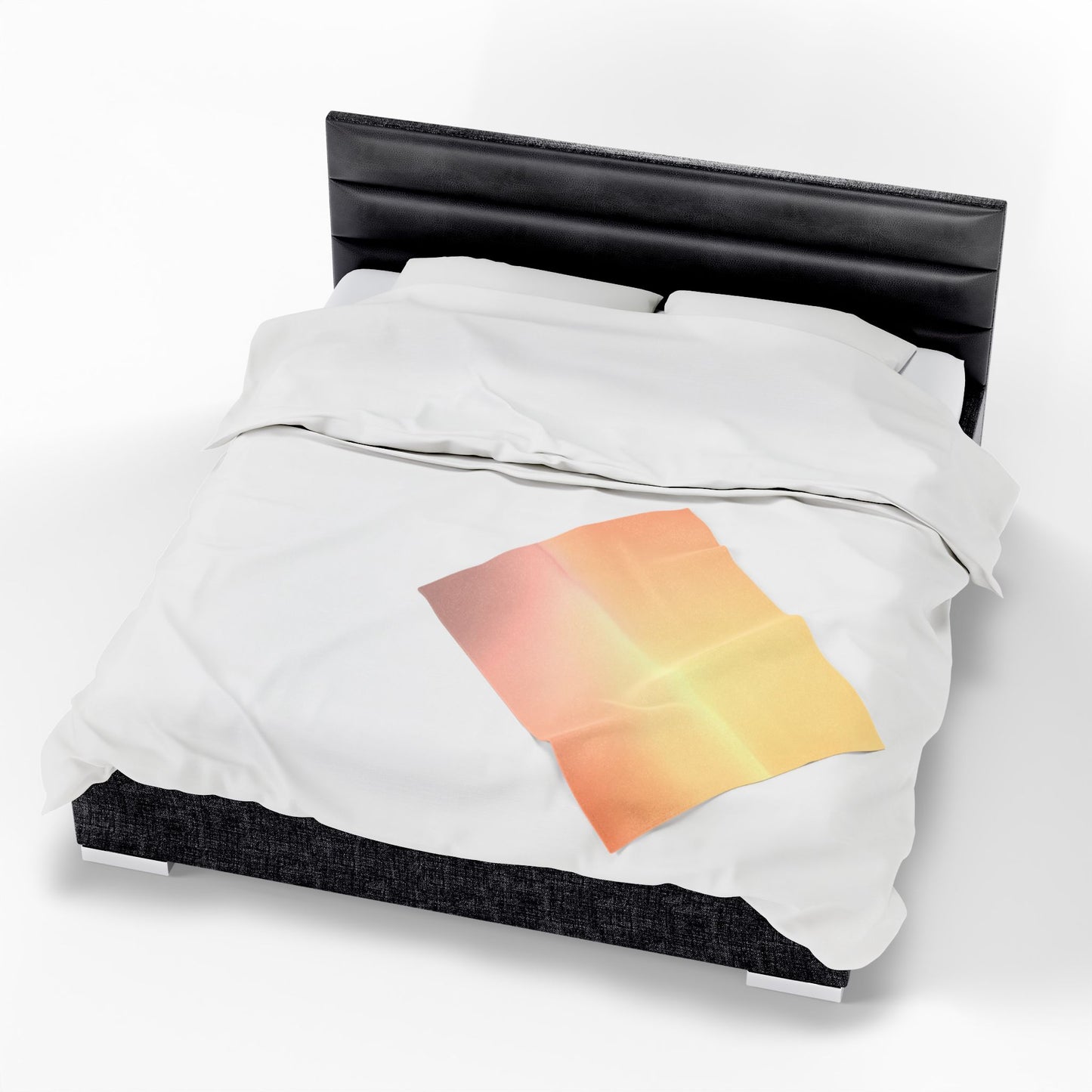 Hot Peach Fade Velveteen Plush Blanket, 30" x 40"