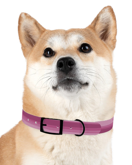 Pinky Mauve Wavey Extra Large Dog Collar