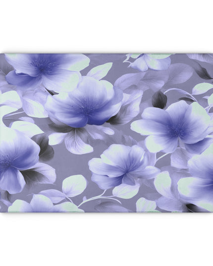 Indigo Blossom Floral Bunch Glass Cutting Board, 11" x 15"