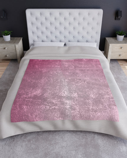 Pink Blush Fade 50" x 60" Crushed Velvet Blanket
