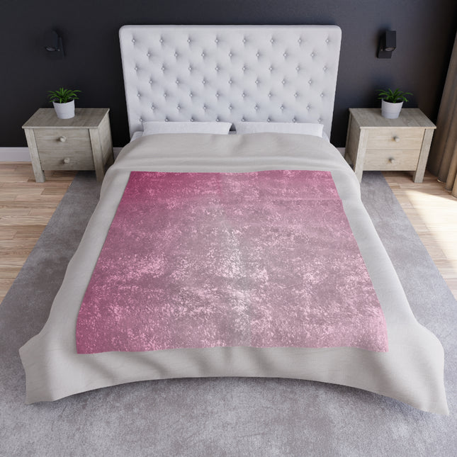 Pink Blush Fade 50" x 60" Crushed Velvet Blanket