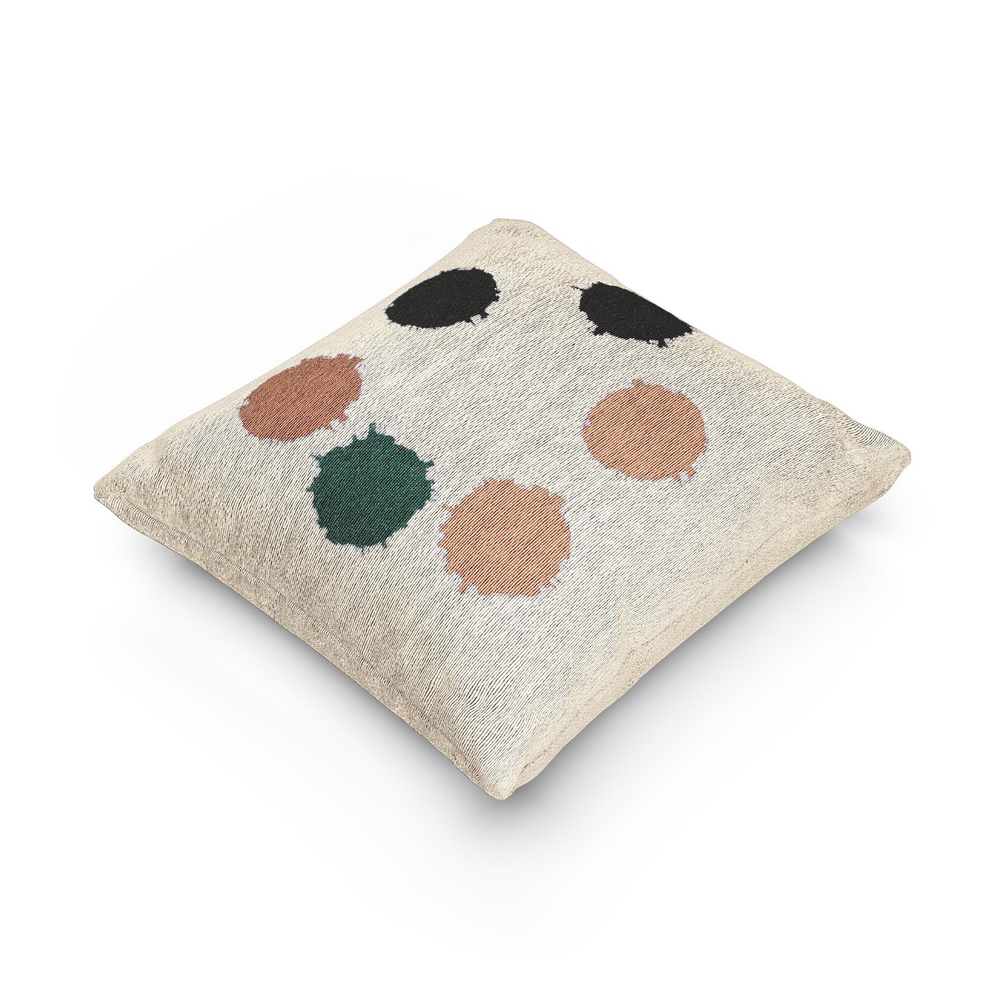Alpha Barrel Woven Pillow, 17" x 18"