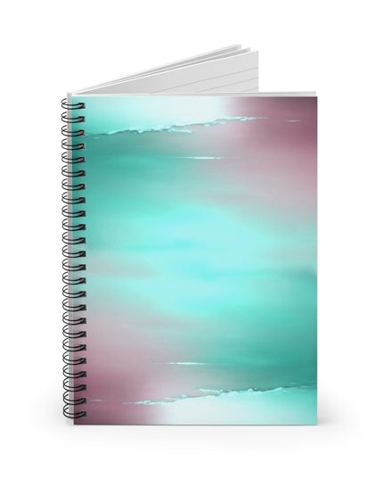 Green Sea Lavender Fog Spiral Notebook - Ruled Line, 6" x 8", 118 pages
