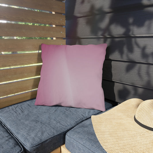 Pink Blush Fade 16" x 16" Outdoor Pillow