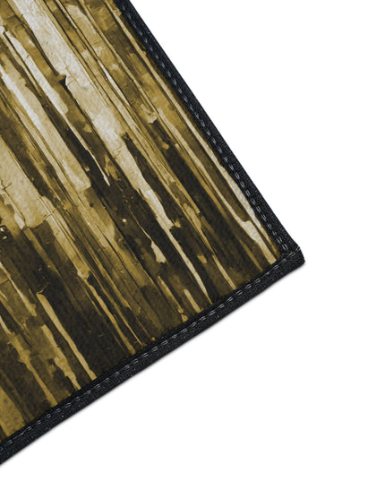 Striped Light Brown 18" x 24" Heavy Duty Floor Mat
