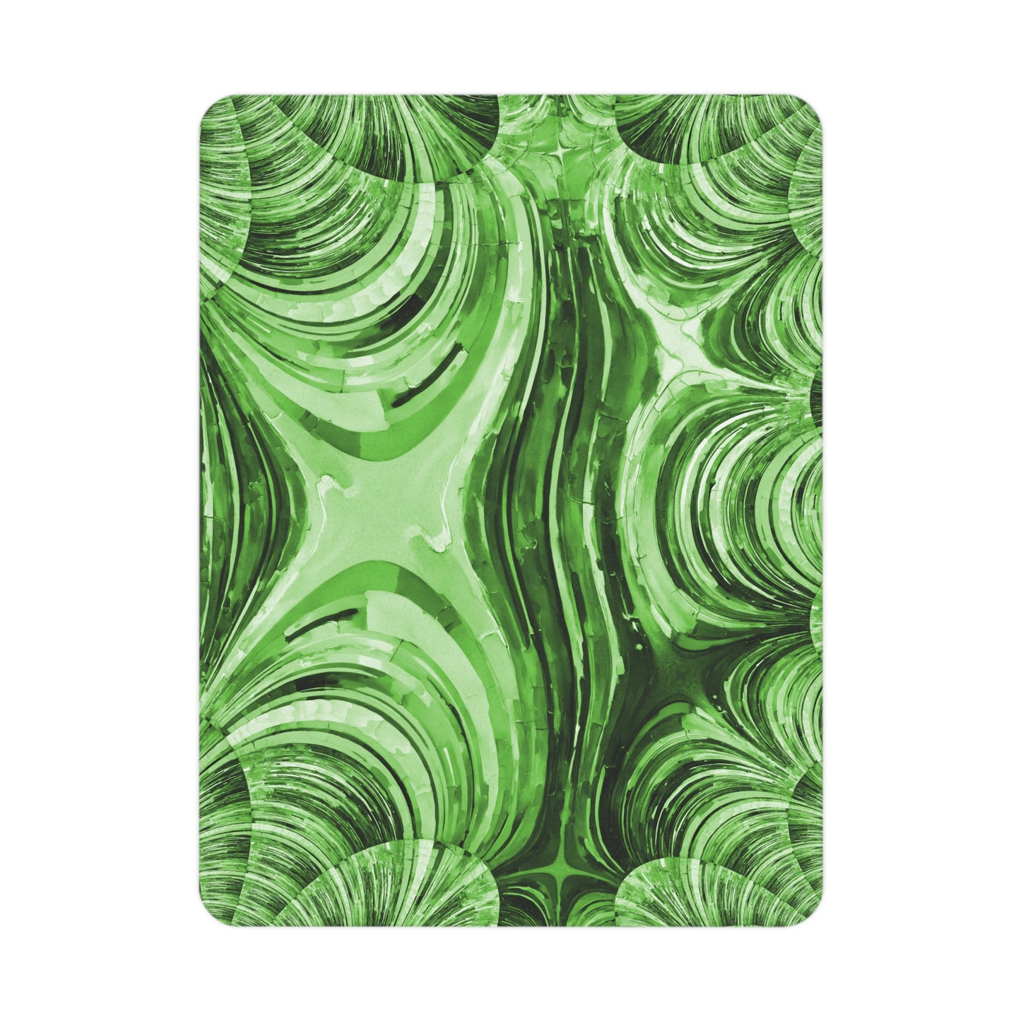 Uzi Spiral Mint Pastel Toddler Blanket, 30" x 40"