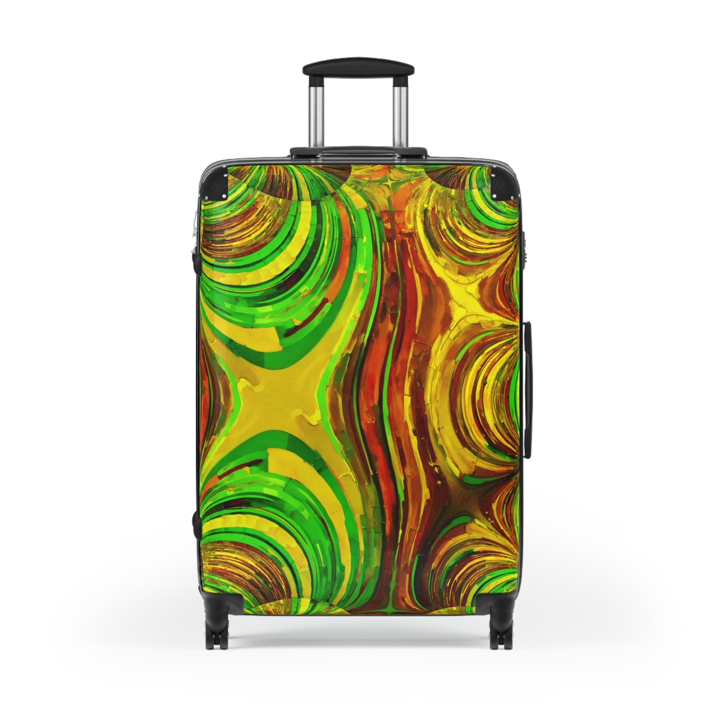 Uzi Spiral Beta Large Suitcase with built in lock, 4 double-wheels, telescopic handle, and ABS back hard-shell