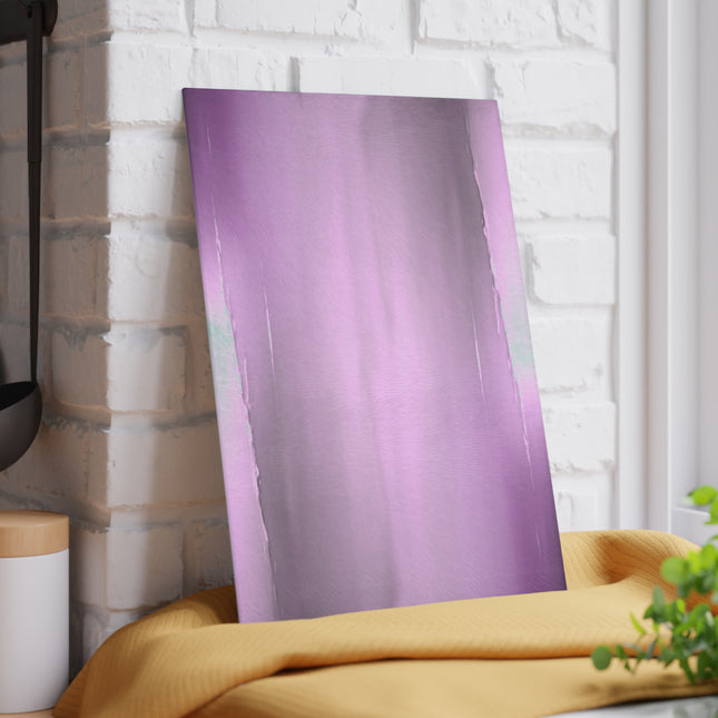 Dark Pink Sea Amethyst Fog 8" x 11" Glass Cutting Board