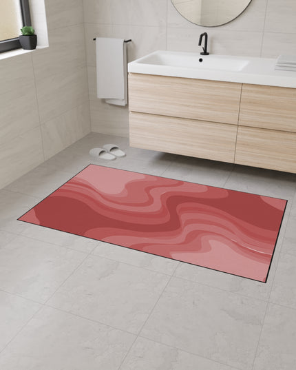 Power Red Wavey 36" x 60" Heavy Duty Floor Mat