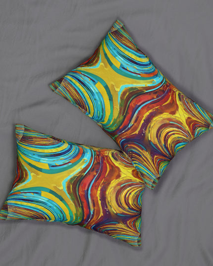 Uzi Spiral Alpha Spun Polyester Lumbar Pillow, 20" x 14"