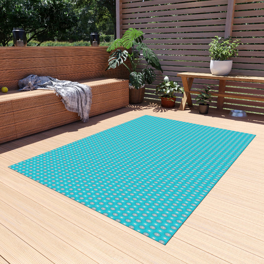 Tif Green Star-crossed Bodies Outdoor Rug, 60" x 84"