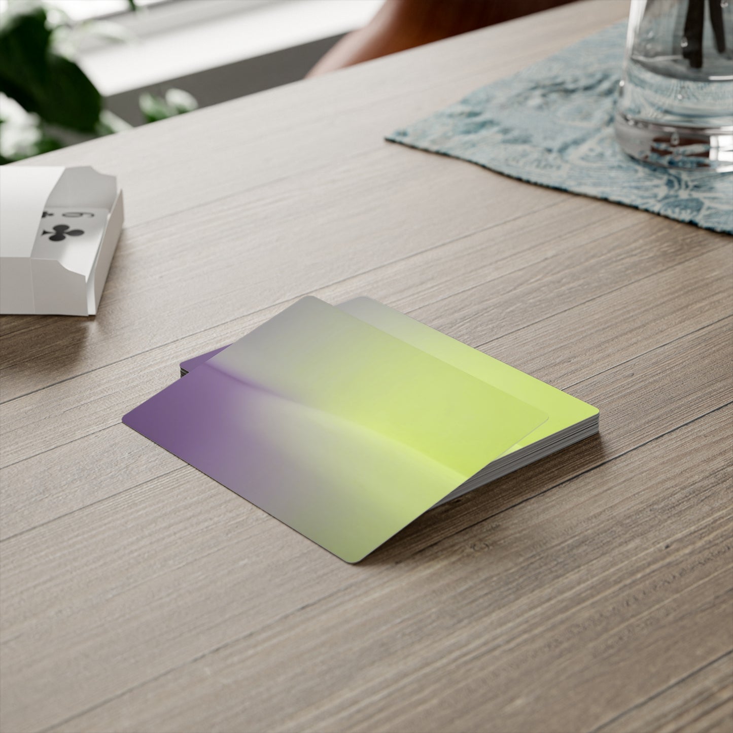 Purple Golden Fade Poker Cards
