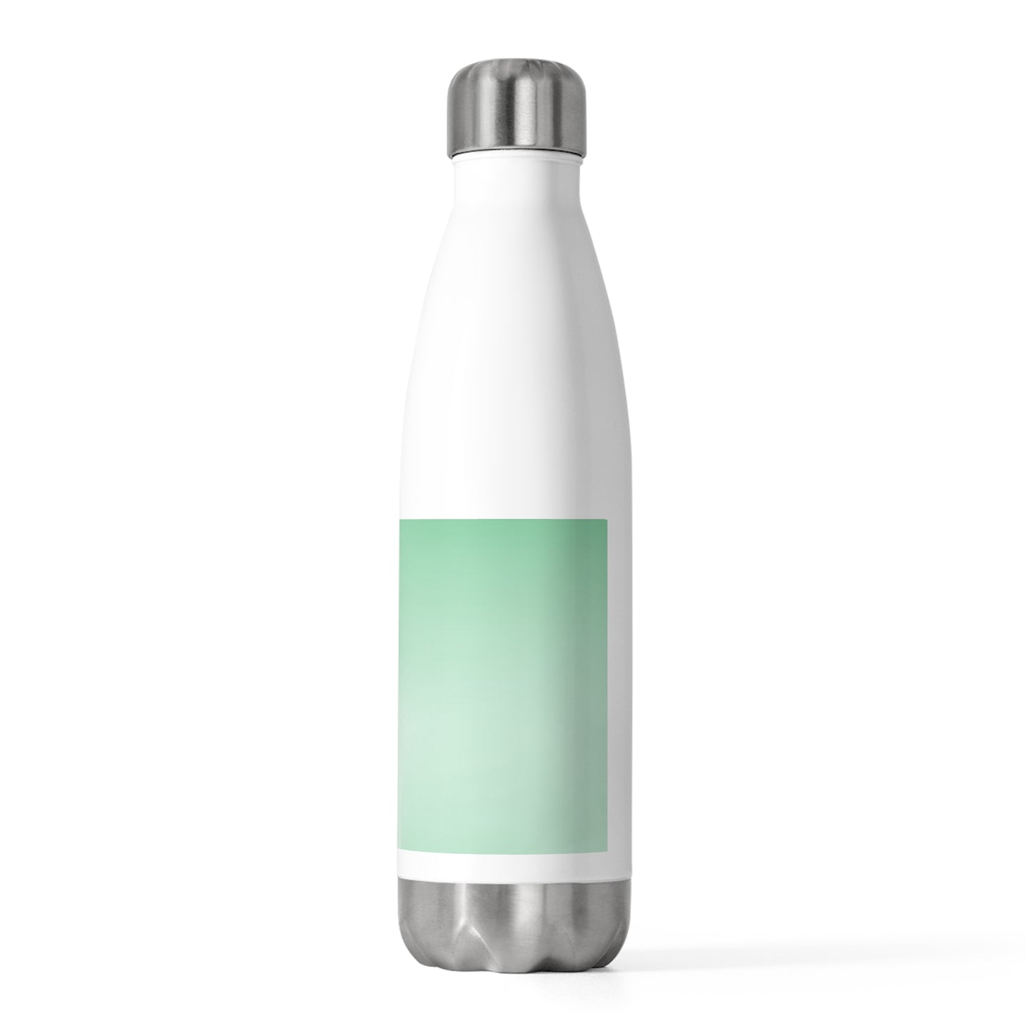 Mint Fade 20oz Insulated White Water Bottle
