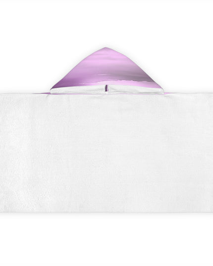 Dark Pink Sea Amethyst Fog Youth Hooded Towel, 24" x 48"