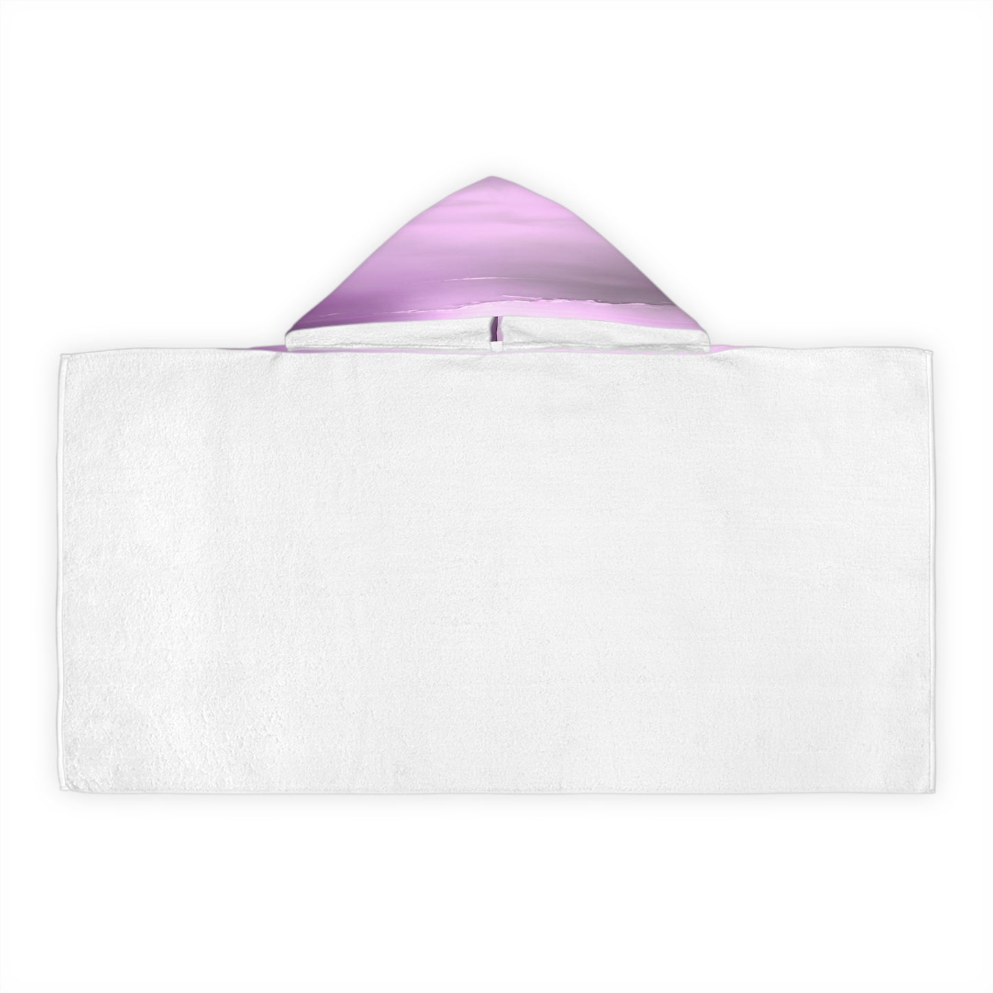 Dark Pink Sea Amethyst Fog Youth Hooded Towel, 24" x 48"