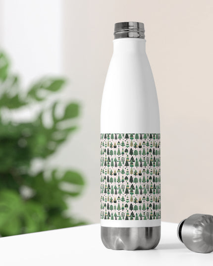 Mini Vintage Green Trees 20oz Insulated Water Bottle