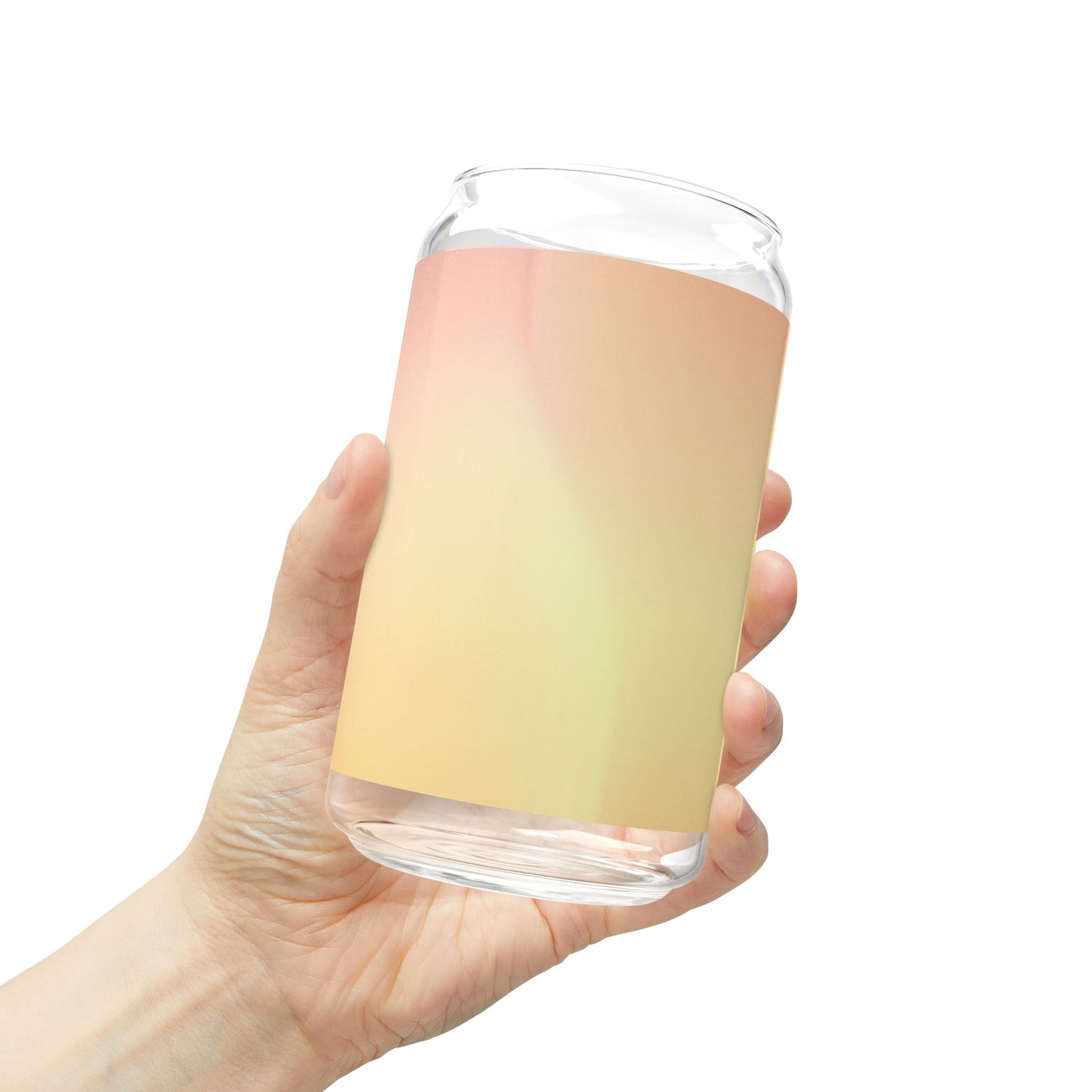 Hot Peach Fade Sipper Glass, 16oz