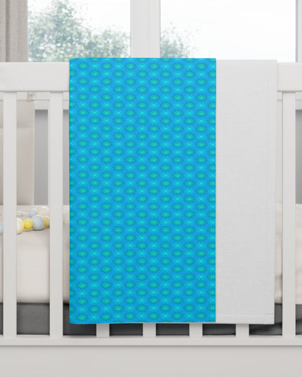 Light Blue Star-crossed Bodies Soft Fleece Baby Blanket, 30" x 40"