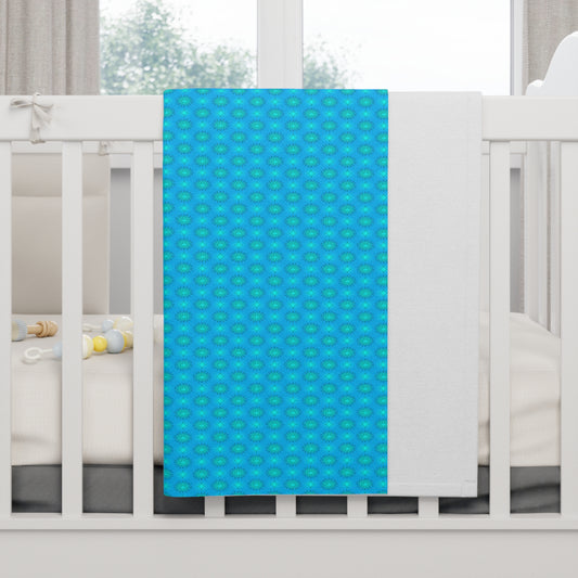 Light Blue Star-crossed Bodies Soft Fleece Baby Blanket, 30" x 40"