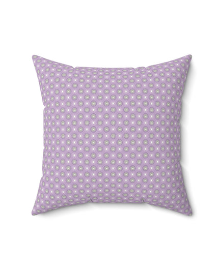 Lavender Star-crossed Bodies Faux Suede Square Pillow, 16" x 16"