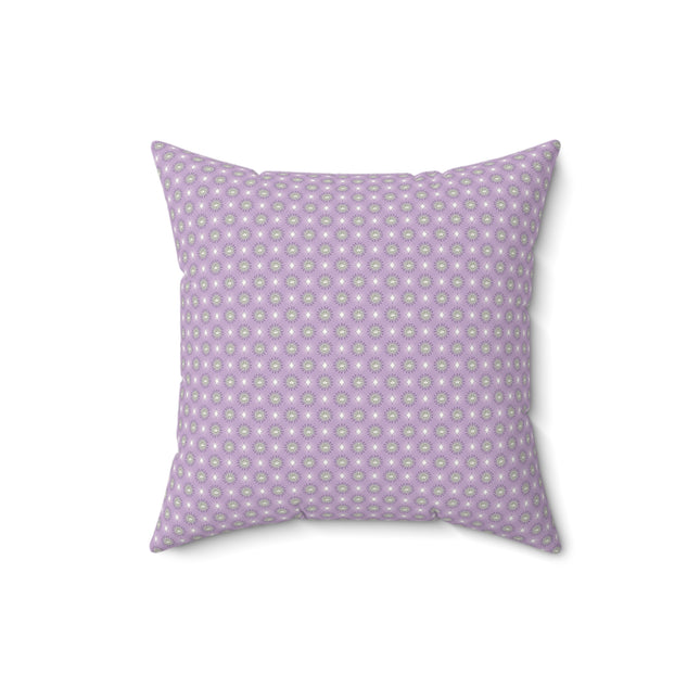 Lavender Star-crossed Bodies Faux Suede Square Pillow, 16" x 16"