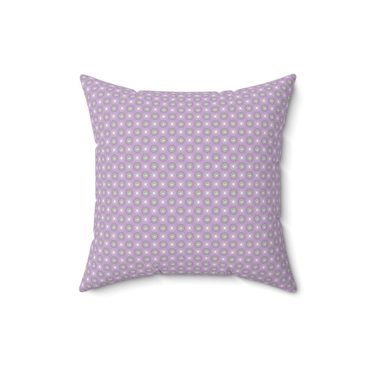 Lavender Star-crossed Bodies Faux Suede Square Pillow, 16" x 16"