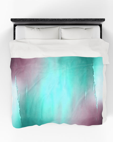 Green Sea Lavender Fog Velveteen Plush Blanket, 60" x 80"