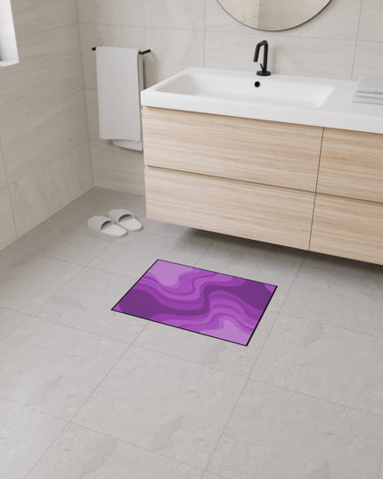 Wavey Purple Wavey 18" x 24" Heavy Duty Floor Mat