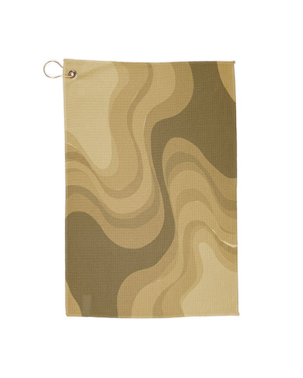 Brown Wavey 16" x 24" Golf Towel