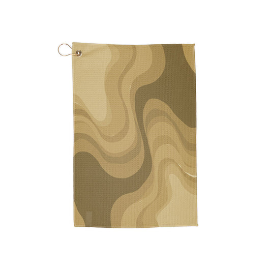 Brown Wavey 16" x 24" Golf Towel