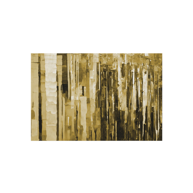 Striped Light Brown 48" x 72" Outdoor Rug