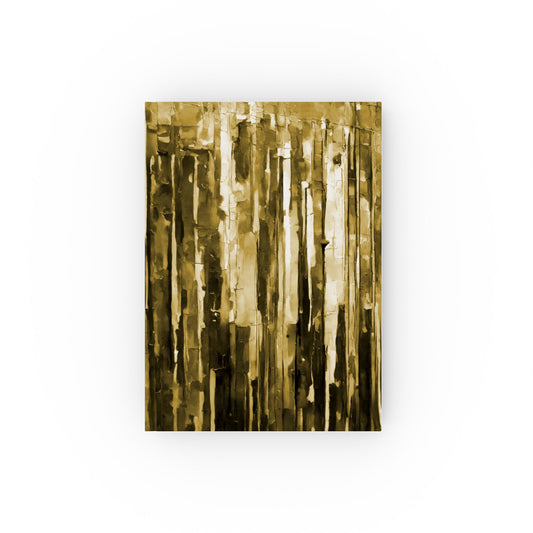 Striped Light Brown 5.2" x 7.4" Hard Backed Journal with 128 blank pages