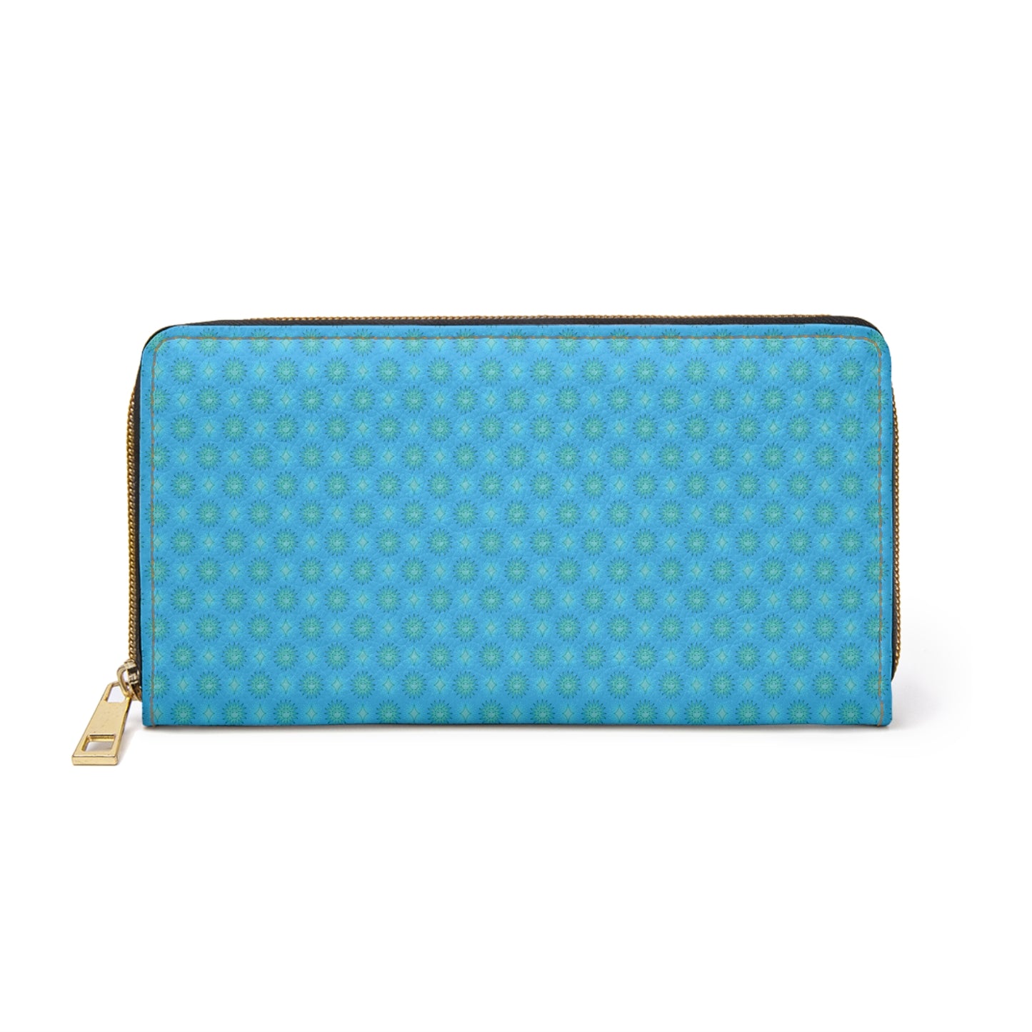 Light Blue Star-crossed Bodies Elegant Abstract Zipper Wallet - Stylish & Functional Accessory for Everyday Use