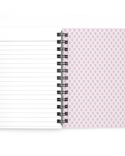Pink Mornings Star-crossed Bodies Spiral Bound Journal, 5" x 7" 150 pages